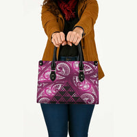 Matariki New Zealand Leather Bag NZ Niho Taniwha Maori New Year Pink Galaxy