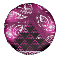 Matariki New Zealand Spare Tire Cover NZ Niho Taniwha Maori New Year Pink Galaxy LT14 - Polynesian Pride