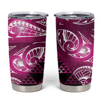 Matariki New Zealand Tumbler Cup NZ Niho Taniwha Maori New Year Pink Galaxy LT14 Pink - Polynesian Pride