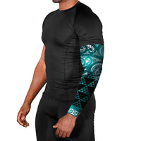 Matariki New Zealand Arm Sleeves NZ Niho Taniwha Maori New Year Cyan Galaxy