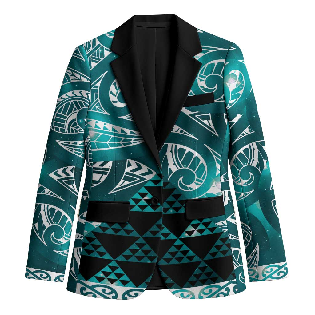 Matariki New Zealand Blazer NZ Niho Taniwha Maori New Year Cyan Galaxy