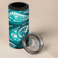 Matariki New Zealand 4 in 1 Can Cooler Tumbler NZ Niho Taniwha Maori New Year Cyan Galaxy LT14 - Polynesian Pride