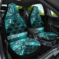 Matariki New Zealand Car Seat Cover NZ Niho Taniwha Maori New Year Cyan Galaxy LT14 One Size Cyan - Polynesian Pride