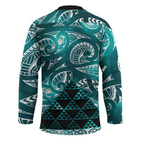 Matariki New Zealand Hockey Jersey NZ Niho Taniwha Maori New Year Cyan Galaxy LT14 - Polynesian Pride