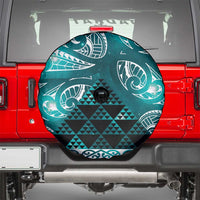 Matariki New Zealand Spare Tire Cover NZ Niho Taniwha Maori New Year Cyan Galaxy LT14 - Polynesian Pride