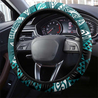 Matariki New Zealand Steering Wheel Cover NZ Niho Taniwha Maori New Year Cyan Galaxy LT14 - Polynesian Pride