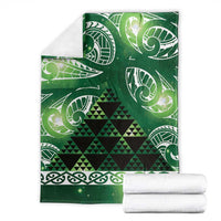 Matariki New Zealand Blanket NZ Niho Taniwha Maori New Year Green Galaxy LT14 - Polynesian Pride