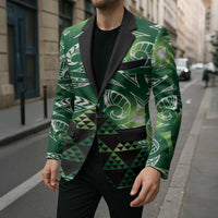 Matariki New Zealand Blazer NZ Niho Taniwha Maori New Year Green Galaxy
