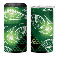 Matariki New Zealand 4 in 1 Can Cooler Tumbler NZ Niho Taniwha Maori New Year Green Galaxy LT14 One Size: 16 oz Green - Polynesian Pride