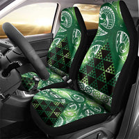 Matariki New Zealand Car Seat Cover NZ Niho Taniwha Maori New Year Green Galaxy LT14 - Polynesian Pride