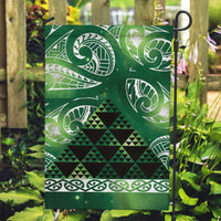 Matariki New Zealand Garden Flag NZ Niho Taniwha Maori New Year Green Galaxy LT14 Garden Flag Green - Polynesian Pride