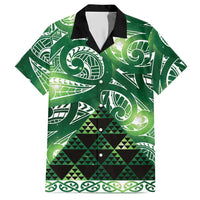 Matariki New Zealand Hawaiian Shirt NZ Niho Taniwha Maori New Year Green Galaxy LT14 Green - Polynesian Pride
