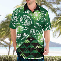 Matariki New Zealand Hawaiian Shirt NZ Niho Taniwha Maori New Year Green Galaxy LT14 - Polynesian Pride