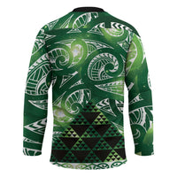 Matariki New Zealand Hockey Jersey NZ Niho Taniwha Maori New Year Green Galaxy LT14 - Polynesian Pride