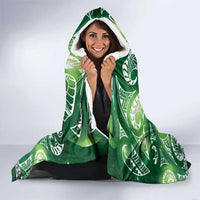 Matariki New Zealand Hooded Blanket NZ Niho Taniwha Maori New Year Green Galaxy