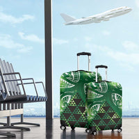 Matariki New Zealand Luggage Cover NZ Niho Taniwha Maori New Year Green Galaxy LT14 - Polynesian Pride