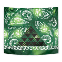 Matariki New Zealand Tapestry NZ Niho Taniwha Maori New Year Green Galaxy