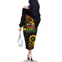 Personalised Vanuatu 678 Family Matching Off The Shoulder Long Sleeve Dress and Hawaiian Shirt Proud To Be A Ni-Van LT14 - Polynesian Pride
