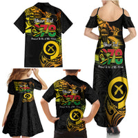 Personalised Vanuatu 678 Family Matching Summer Maxi Dress and Hawaiian Shirt Proud To Be A Ni-Van LT14 - Polynesian Pride