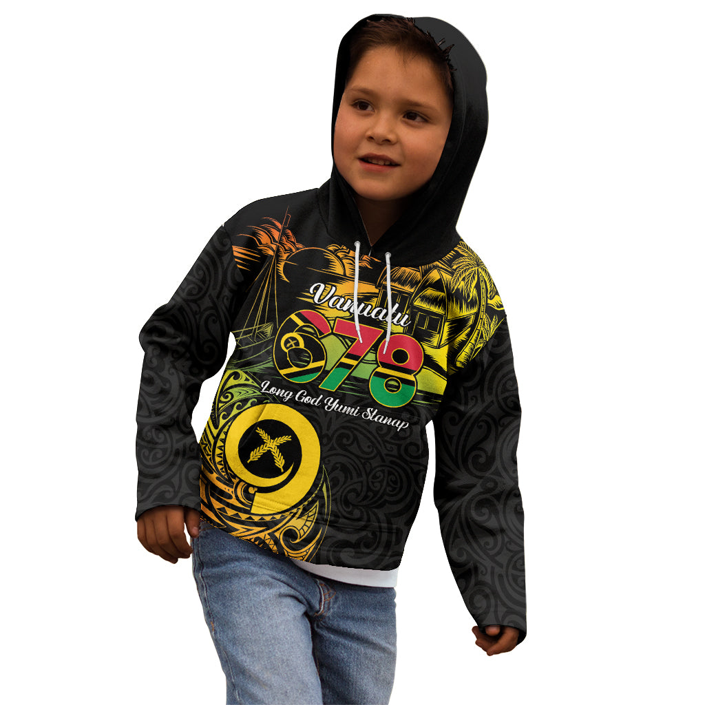 Personalised Vanuatu 678 Kid Hoodie Proud To Be A Ni-Van