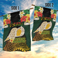 Vanuatu Triton's Trumpet Garden Flag Tropical Flowers Vanuatuan Map LT14 - Polynesian Pride