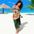 Vanuatu Triton's Trumpet Sarong Tropical Flowers Vanuatuan Map