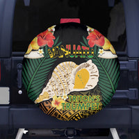 Vanuatu Triton's Trumpet Spare Tire Cover Tropical Flowers Vanuatuan Map LT14 - Polynesian Pride