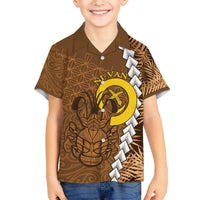 Vanuatu Coconut Crab Hawaiian Shirt Ni-Van Tropical Leaves With Sand Drawing Art LT14 - Polynesian Pride
