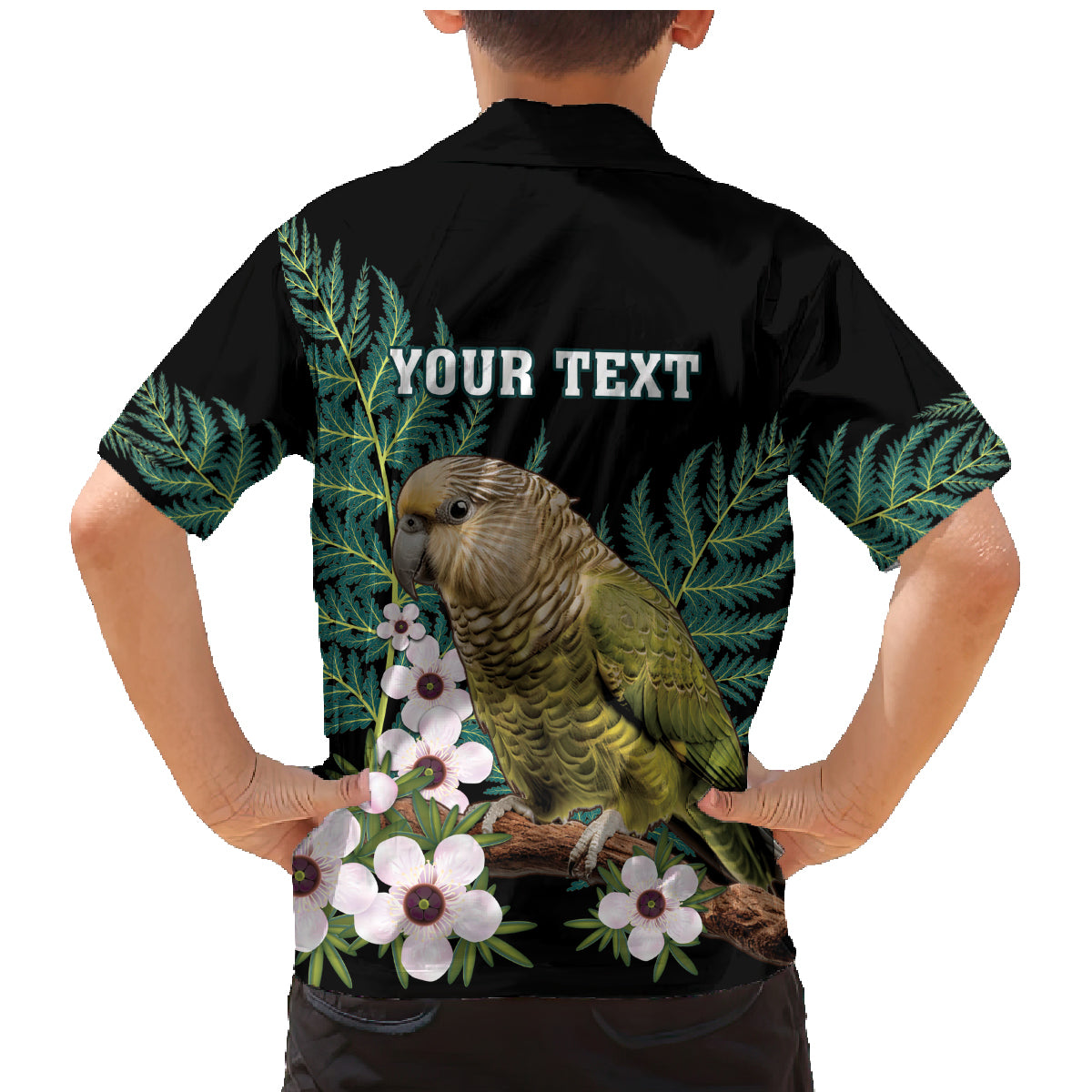 Personalised New Zealand Kakapo Family Matching Mermaid Dress and Hawaiian Shirt Aotearoa Fern With Manuka LT14 - Polynesian Pride