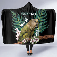 Personalised New Zealand Kakapo Hooded Blanket Aotearoa Fern With Manuka LT14 - Polynesian Pride