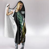 Personalised New Zealand Kakapo Hooded Blanket Aotearoa Fern With Manuka LT14 - Polynesian Pride