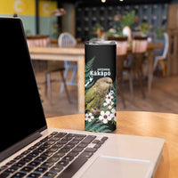 Personalised New Zealand Kakapo Skinny Tumbler Aotearoa Fern With Manuka LT14 - Polynesian Pride