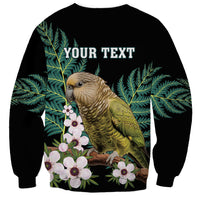 Personalised New Zealand Kakapo Sweatshirt Aotearoa Fern With Manuka