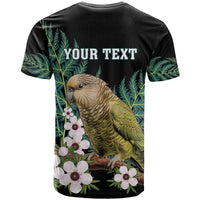 Personalised New Zealand Kakapo T Shirt Aotearoa Fern With Manuka LT14 - Polynesian Pride