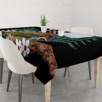 Personalised New Zealand Kakapo Tablecloth Aotearoa Fern With Manuka LT14 - Polynesian Pride
