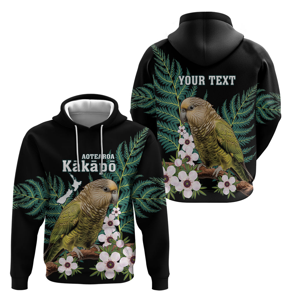 Personalised New Zealand Kakapo Zip Hoodie Aotearoa Fern With Manuka LT14 - Polynesian Pride