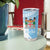 Custom Fiji Tapa Rugby Tumbler Cup Flying Fijian Blue And White Version