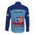 Fiji Football Long Sleeve Button Shirt Fijian Tapa Pattern Sporty Style LT14 - Polynesian Pride