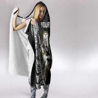 Custom Fiji And New Zealand Rugby Hooded Blanket Aotearoa Silver Fern Mix Fijian Tapa Pattern LT14 - Polynesian Pride