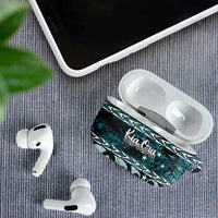 Kia Ora New Zealand AirPods Case Aotearoa Proud Maori Paua Shell Silver Fern LT14 - Polynesian Pride