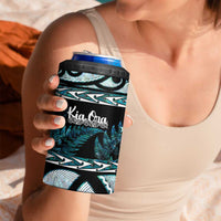 Kia Ora New Zealand 4 in 1 Can Cooler Tumbler Aotearoa Proud Maori Paua Shell Silver Fern LT14 - Polynesian Pride