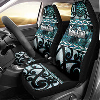 Kia Ora New Zealand Car Seat Cover Aotearoa Proud Maori Paua Shell Silver Fern LT14 - Polynesian Pride