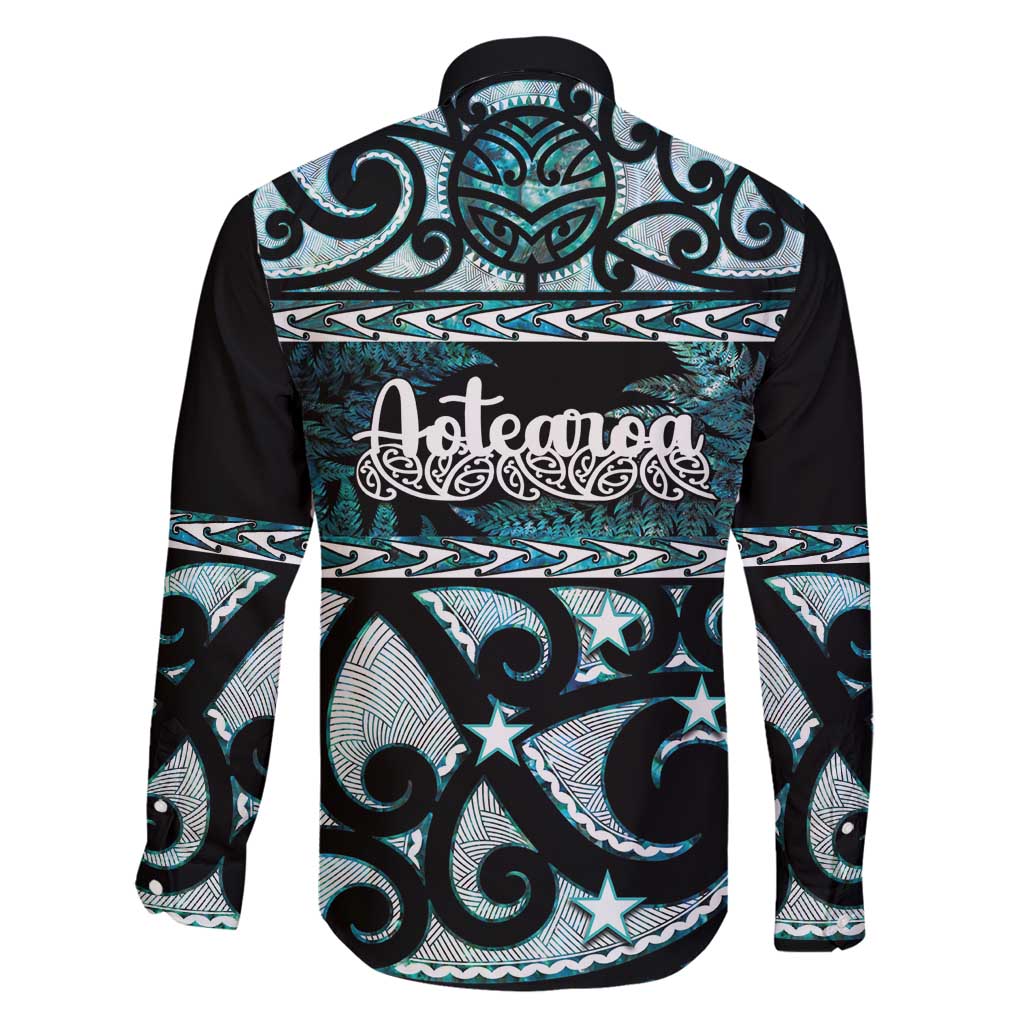 Kia Ora New Zealand Family Matching Off Shoulder Short Dress and Hawaiian Shirt Aotearoa Proud Maori Paua Shell Silver Fern LT14 - Polynesian Pride