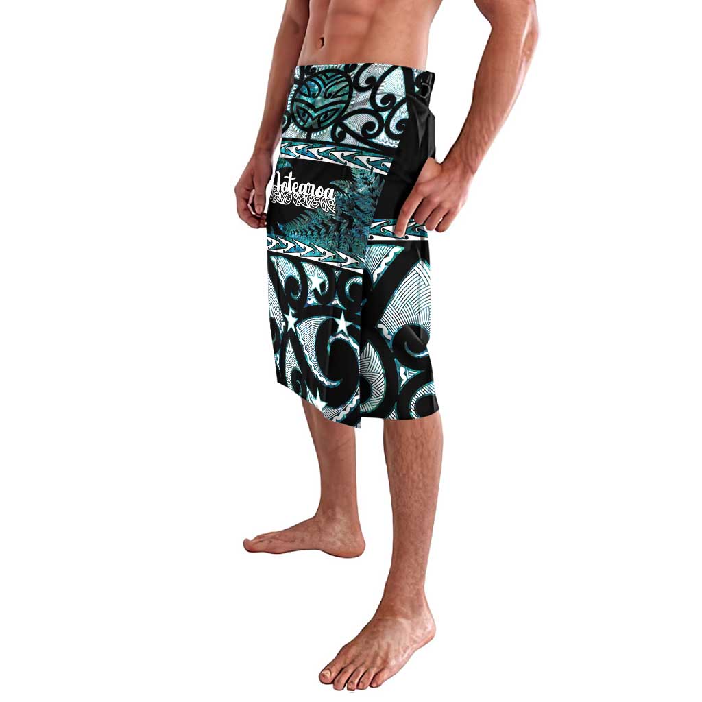 Kia Ora New Zealand Lavalava Aotearoa Proud Maori Paua Shell Silver Fern - Polynesian Pride