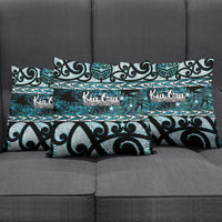 Kia Ora New Zealand Pillow Cover Aotearoa Proud Maori Paua Shell Silver Fern LT14 - Polynesian Pride