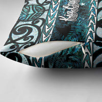 Kia Ora New Zealand Pillow Cover Aotearoa Proud Maori Paua Shell Silver Fern LT14 - Polynesian Pride