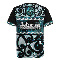 Kia Ora New Zealand Rugby Jersey Aotearoa Proud Maori Paua Shell Silver Fern LT14 - Polynesian Pride