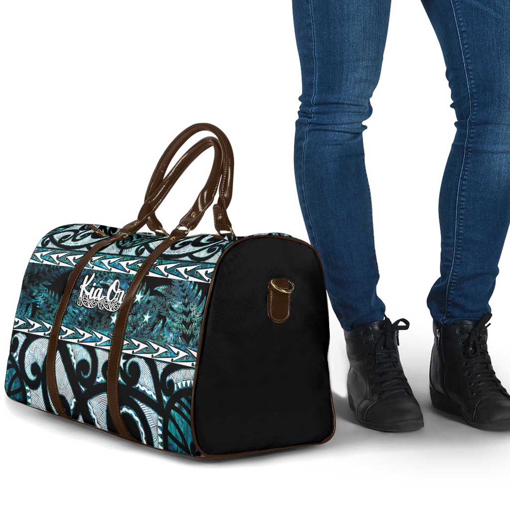 Kia Ora New Zealand Travel Bag Aotearoa Proud Maori Paua Shell Silver Fern LT14 - Polynesian Pride