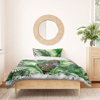 Piwakawaka New Zealand Christmas In July Bedding Set NZ Aroha Koru Fern Marble Vibes LT14 - Polynesian Pride