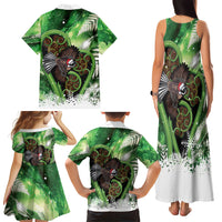 Piwakawaka New Zealand Christmas In July Family Matching Tank Maxi Dress and Hawaiian Shirt NZ Aroha Koru Fern Marble Vibes LT14 - Polynesian Pride